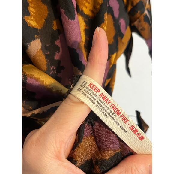 Intimately Free People Oversized Satin Goddess Sleep Shirt Button Down Top XS - Picture 7 of 9